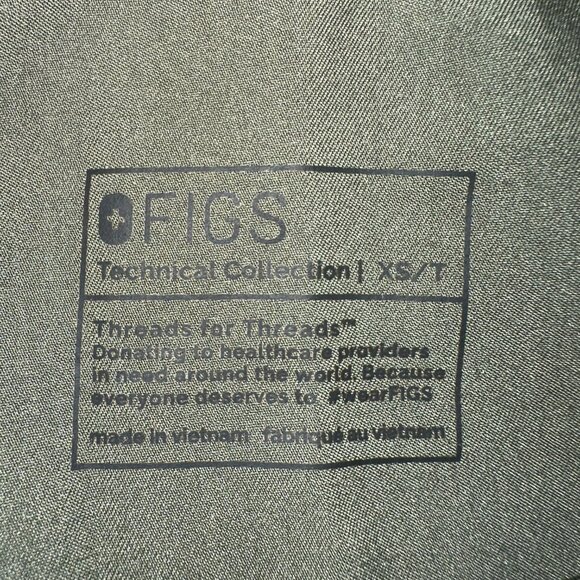 Moss XS Tall High Waisted Livingston Basic Scrub Pants - Picture 4 of 4